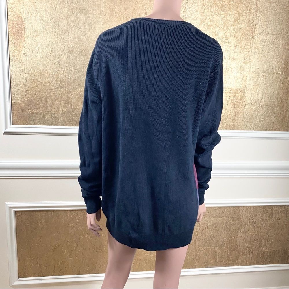NWOT! 14th & Union colorblock cotton sweater L - Picture 5 of 6